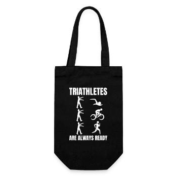 Triathlete Joke - Gift Bag for Bottles - black - Front