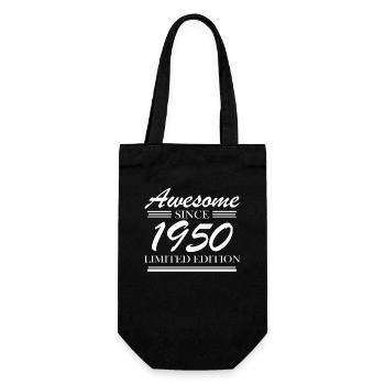 1950 - Born 1950 - Fantastic since 1950 - Gift Bag for Bottles - black - Front