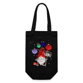 Gamer Elfes Noël Gnome - Sac à bouteille - noir - Devant