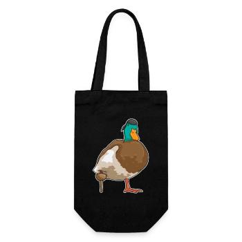 Canard Pirate Jambe de bois - Sac à bouteille - noir - Devant