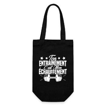 Ton Entrainement C'est Mon échauffement - Sac à bouteille - noir - Devant