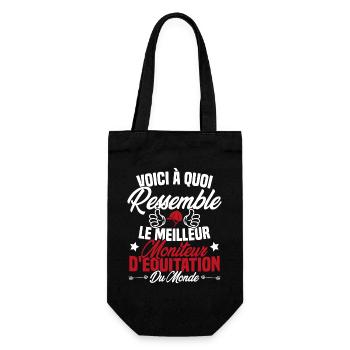 Le meilleur moniteur d'équitation du monde - Sac à bouteille - noir - Devant