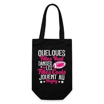 Joueur De Rugby Cool Filles Cool Jouent Au Rugby - Sac à bouteille - noir - Devant