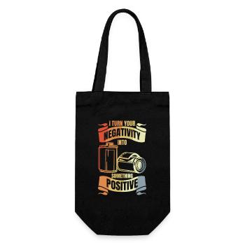 Vintage Photography Joke - Gift Bag for Bottles - black - Front