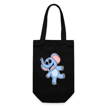 Éléphant - Sac à bouteille - noir - Devant