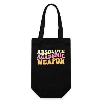 Studenten Absolute Academic Weapon - Geschenkbeutel für Flaschen - Schwarz - Vorne