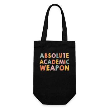 Studenten Absolute Academic Weapon - Geschenkbeutel für Flaschen - Schwarz - Vorne