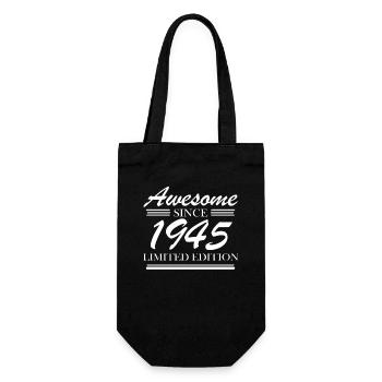 1945 - Jahrgang 1945 - Fantastisch seit 1945 - Geschenkbeutel für Flaschen - Schwarz - Vorne