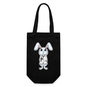 Doctor Veterinarian Rabbit - Gift Bag for Bottles - black - Front