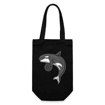 Boule de bowling d’épaulard - Sac à bouteille - noir - Devant