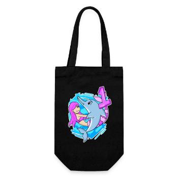 Fille de 1 an - Inscription à l’école Mermaid - Sac à bouteille - noir - Devant