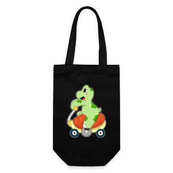 Turtle Bicycle - Gift Bag for Bottles - black - Front