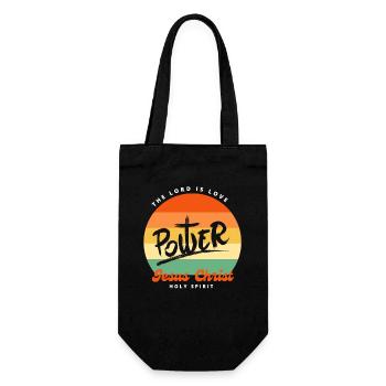 Christian Proverbs Christ - Gift Bag for Bottles - black - Front