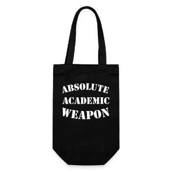 Studenten Absolute Academic Weapon - Geschenkbeutel für Flaschen - Schwarz - Vorne