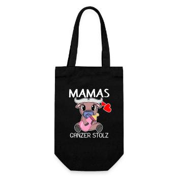 Baby Geburt Schwanger Babyspruch Sprüche - Geschenkbeutel für Flaschen - Schwarz - Vorne