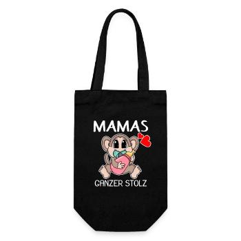 Baby Geburt Schwanger Babyspruch Sprüche - Geschenkbeutel für Flaschen - Schwarz - Vorne