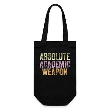 Studenten Absolute Academic Weapon - Geschenkbeutel für Flaschen - Schwarz - Vorne