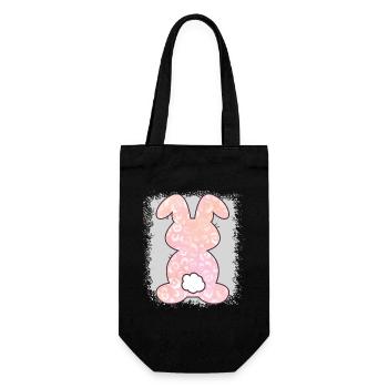 Leopard Print Bleached Easter - Gift Bag for Bottles - black - Front