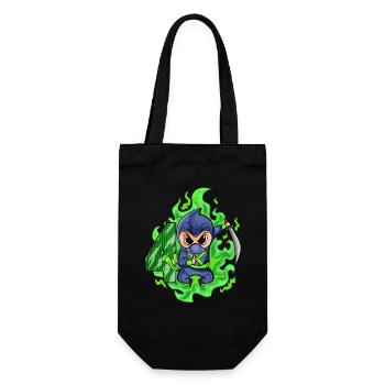 Garçon 4 ans 4ème anniversaire Garçon Ninja Green - Sac à bouteille - noir - Devant