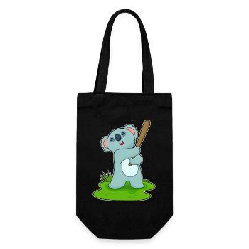 Koala Baseball Baseball Bat - Gift Bag for Bottles - black - Front
