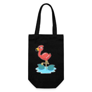 Flamingo Shark Fins - Gift Bag for Bottles - black - Front