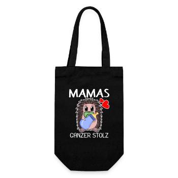 Baby Geburt Schwanger Babyspruch Sprüche - Geschenkbeutel für Flaschen - Schwarz - Vorne