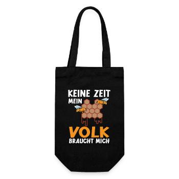 No time my colony needs me bee - Gift Bag for Bottles - black - Front