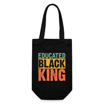 T-shirt Roi Noir Éduqué Fierté Noire - Sac à bouteille - noir - Devant