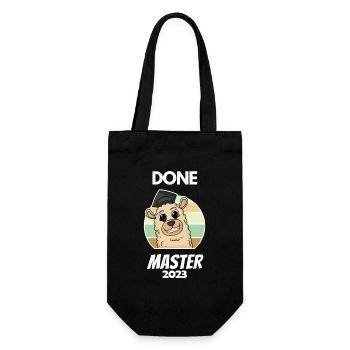 Master 2023 - Geschenkbeutel für Flaschen - Schwarz - Vorne