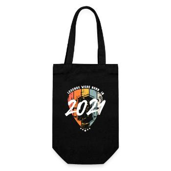 2021 Geburtstag Gitarre Gitarrist - Geschenkbeutel für Flaschen - Schwarz - Vorne