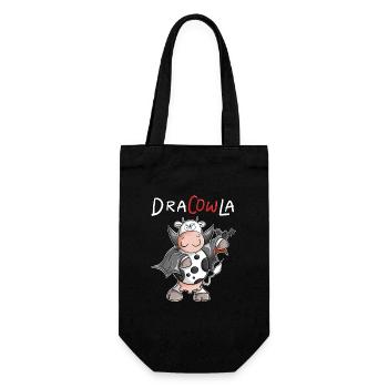 DraCOWla Dracula Cow Halloween - Gift Bag for Bottles - black - Front