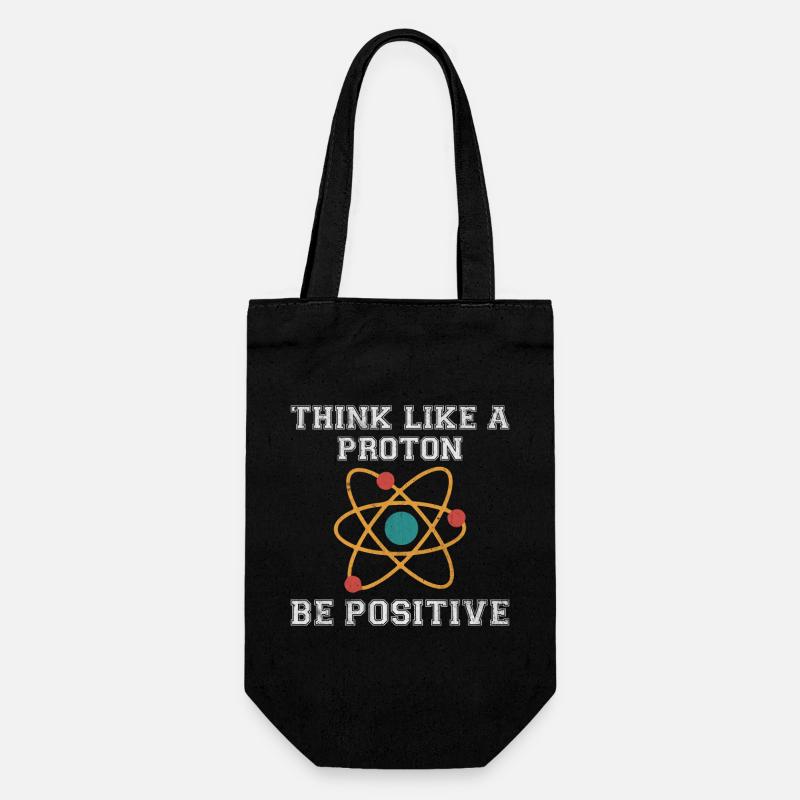 Positive proton - Gift Bag for Bottles - black