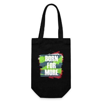 Born For More Farbexplosion - Geschenkbeutel für Flaschen - Schwarz - Vorne
