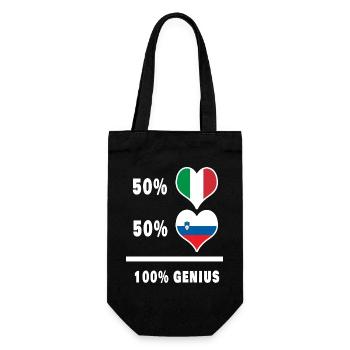 La Slovénie et l’Italie font preuve de génie à 100% - Sac à bouteille - noir - Devant