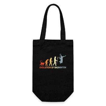 Badminton Evolution - Geschenkbeutel für Flaschen - Schwarz - Vorne