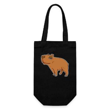 Capybara Capybara Cadeau - Sac à bouteille - noir - Devant