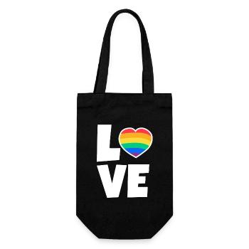 Valentine's day, Valentine's day, Valentine's day, - Gift Bag for Bottles - black - Front