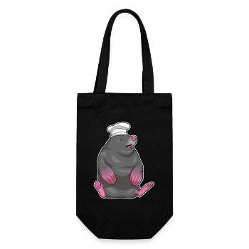 Mole Chef Chef Hat Cooking - Gift Bag for Bottles - black - Front