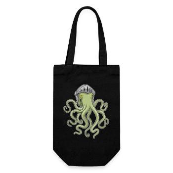 Casque de guerrier pieuvre - Sac à bouteille - noir - Devant