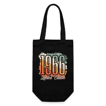 1966 Année de naissance Anniversaire Année de construction Vintage Rétro - Sac à bouteille - noir - Devant