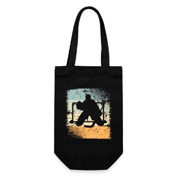 Eishockey - Gift Bag for Bottles - black - Front
