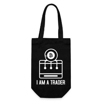 Bitcoin Trading Crypto Aktien - Geschenkbeutel für Flaschen - Schwarz - Vorne