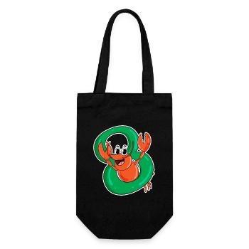8 Years Old - 8th Birthday with Animal Motif - Gift Bag for Bottles - black - Front