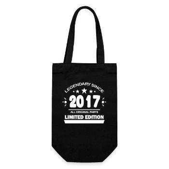 2017 - Geschenkbeutel für Flaschen - Schwarz - Vorne