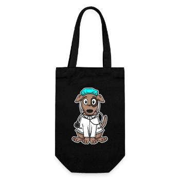 Veterinarian - Gift Bag for Bottles - black - Front