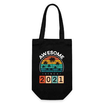 2021 Anniversaire Naissance Année de naissance millésime - Sac à bouteille - noir - Devant