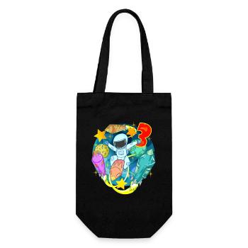 3 Years Birthday Boy Gift - Gift Bag for Bottles - black - Front