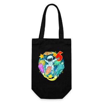 6 ans Cadeau d’anniversaire de garçon - Sac à bouteille - noir - Devant