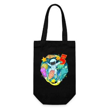 5 Years Birthday Boy Gift - Gift Bag for Bottles - black - Front