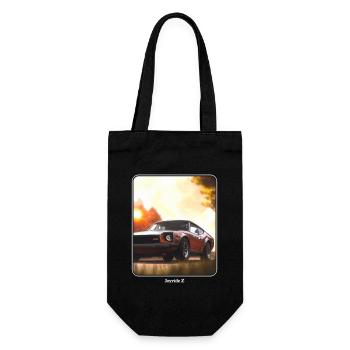 japanisches Auto - der Joyride Z - JDM - Geschenkbeutel für Flaschen - Schwarz - Vorne